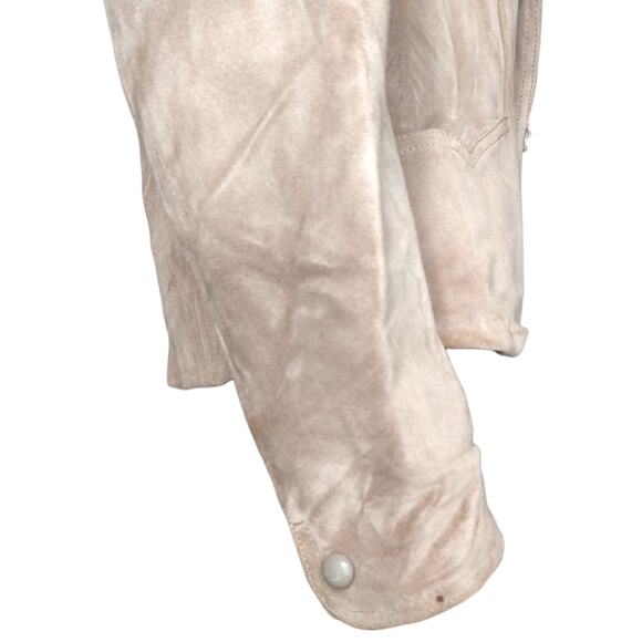 Vintage Winlit Tan Suede Jacket with Puff Sleeves size Small - Picture 8 of 12
